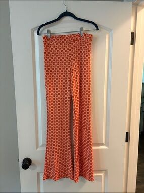 wild fable Orange Floral Wide-Leg Pants
